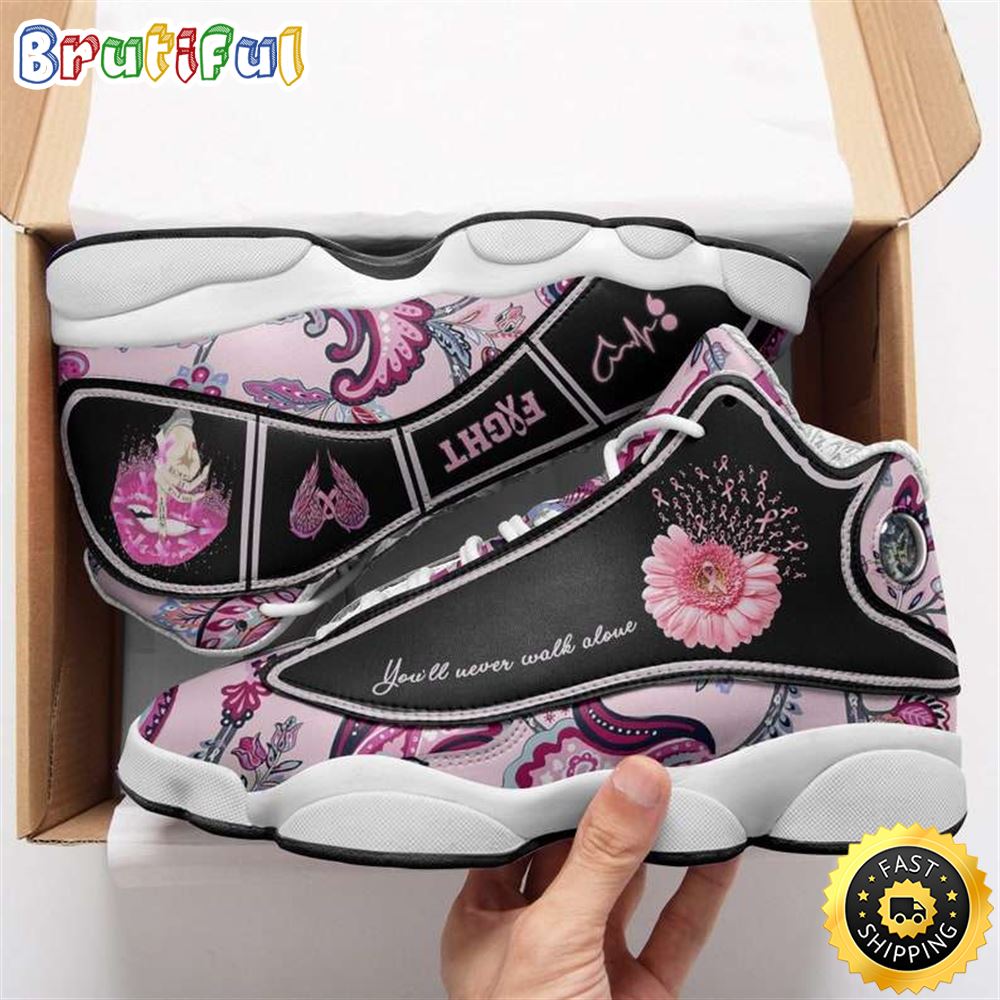 Breast Cancer Awareness You'll Never Walk Alone Air JD13 Shoes
