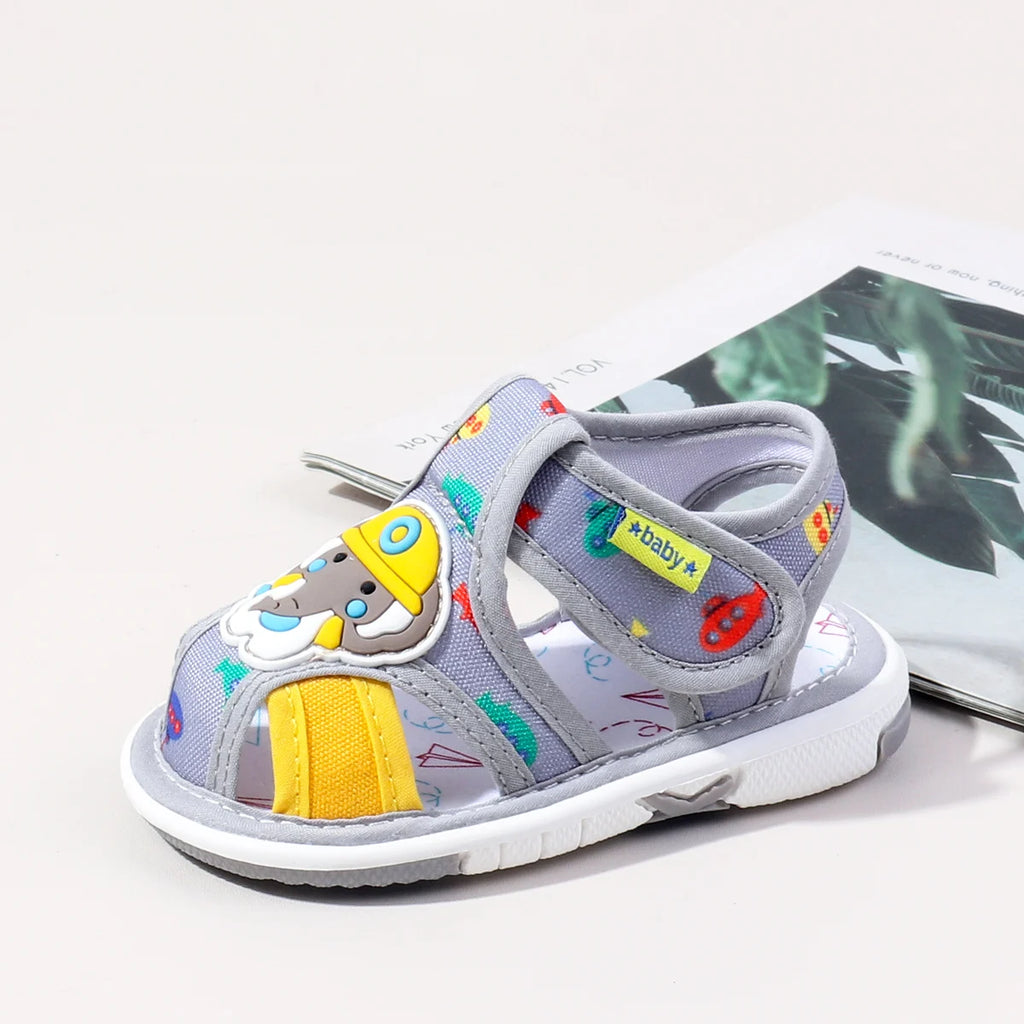 2025 Hot Summer New Design and High Quality Baby Boys And Girls First Walking Indoor Outdoor Toddler Shoes With Squeaky