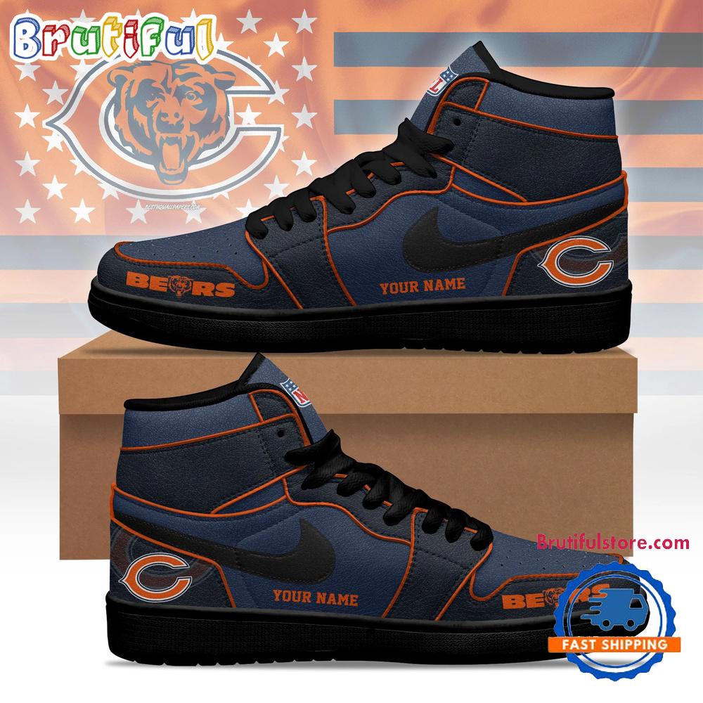 Chicago Bears 2026 NFL Pride Jordan 1 Hightop Shoes