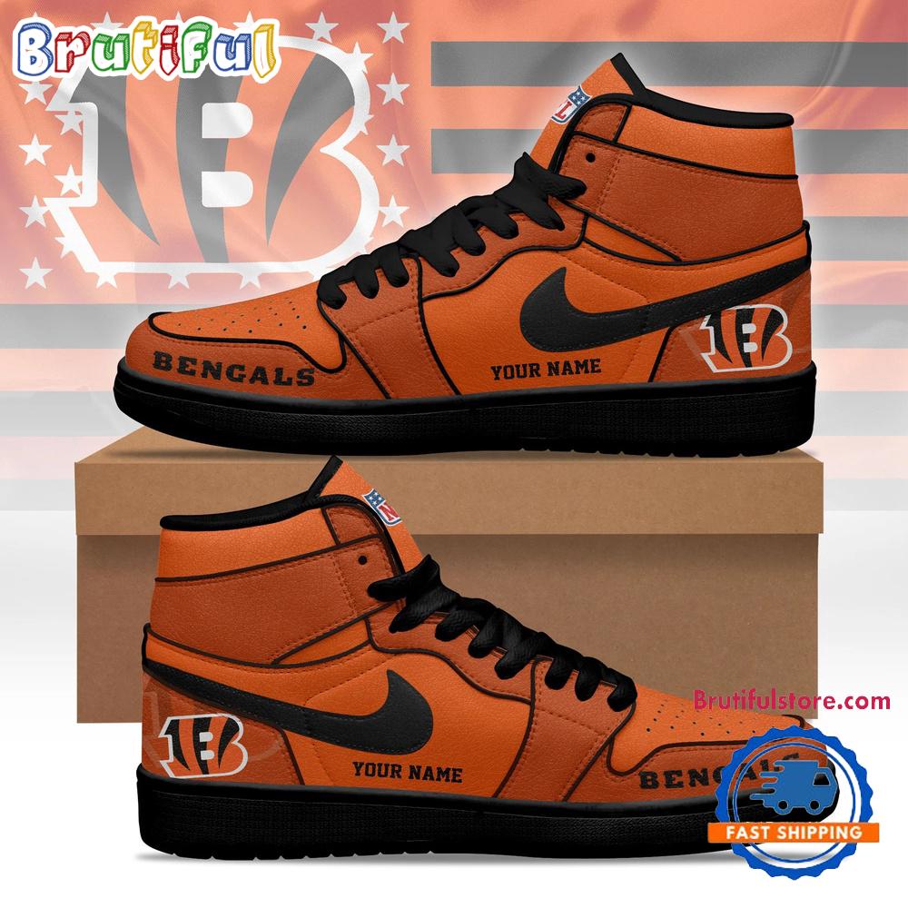 Cincinnati Bengals 2026 NFL Pride Jordan 1 Hightop Shoes