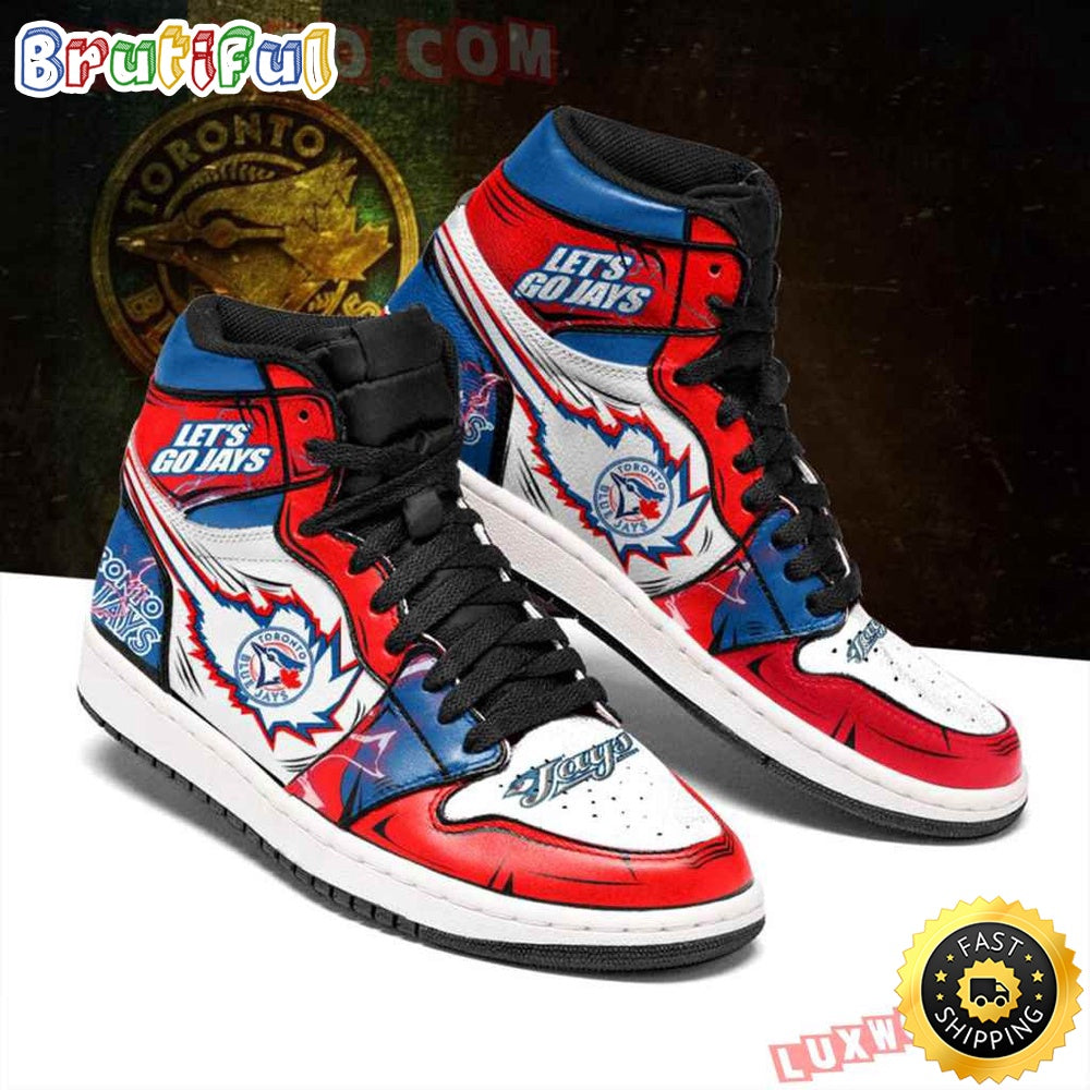 MLB Toronto Blue Jays Air Jordan 1 High Sneakers Iconic Air Jordan 1 Shoes