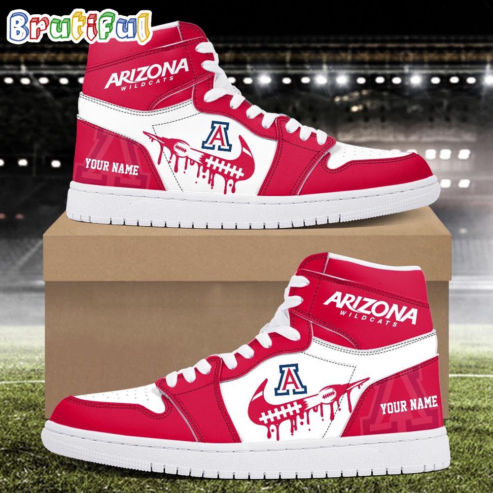 NCAA Arizona Wildcats Sport Team Personalized Air Jordan 1 Hightop Shoes