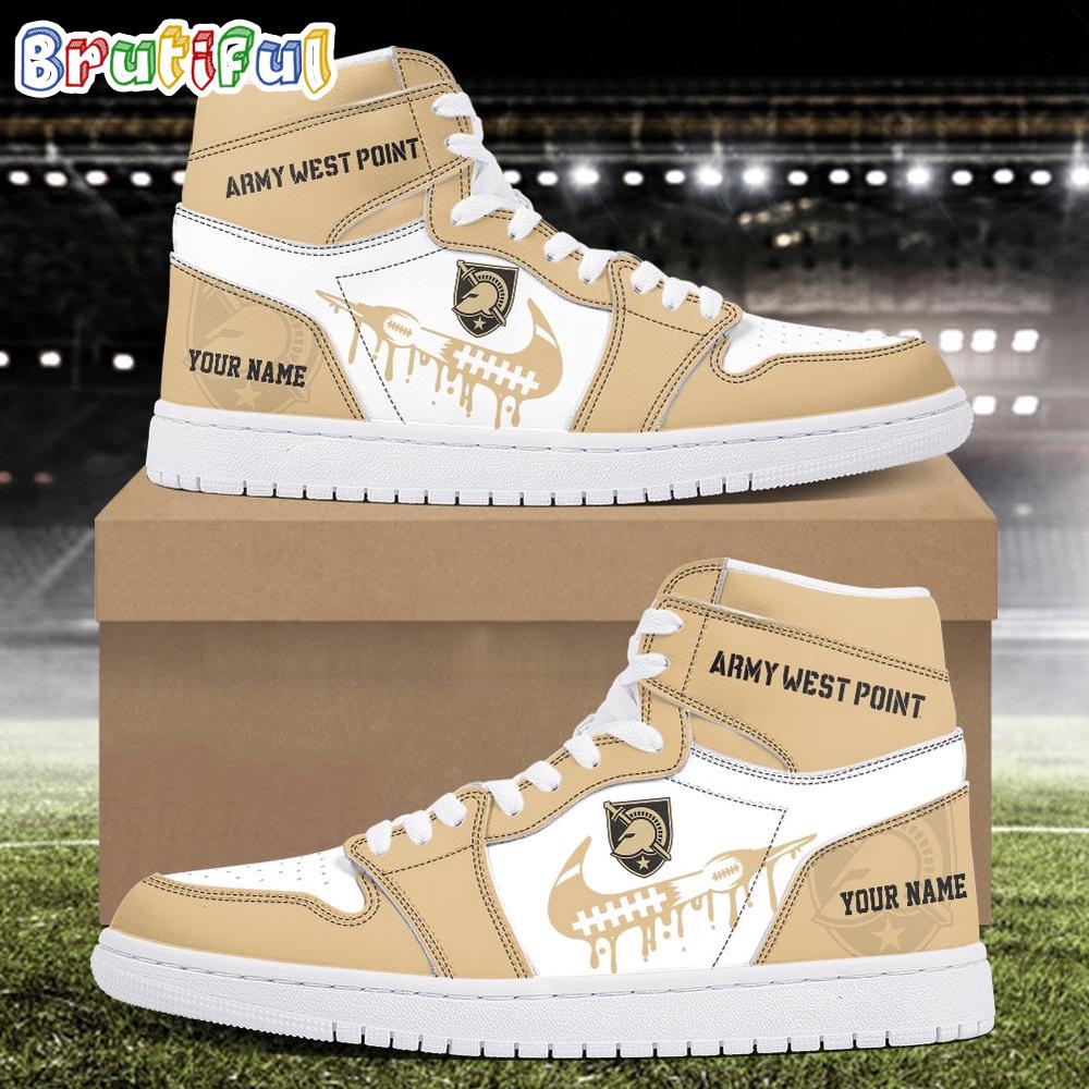 NCAA Army Black Knights Sport Team Personalized Air Jordan 1 Hightop Shoes