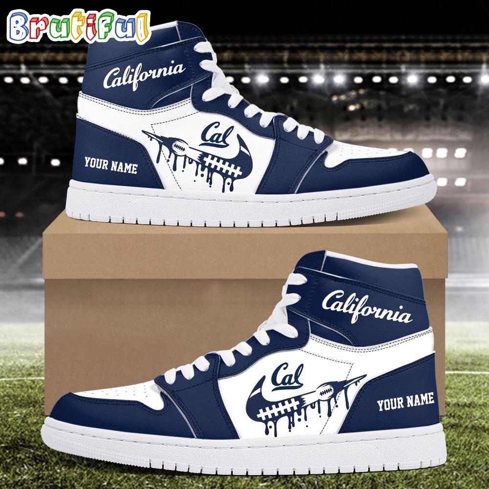 NCAA California Golden Bears Sport Team Personalized Air Jordan 1 Hightop Shoes