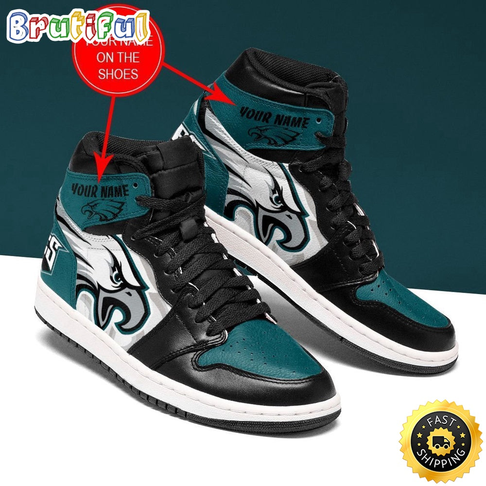 Personalized NFL Philadelphia Eagles Air Jordan 1 Shoes