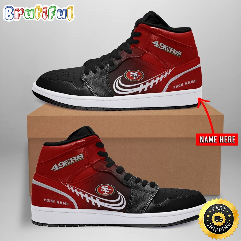 Personalized NFL San Francisco 49ers Air Jordan 1 Shoes