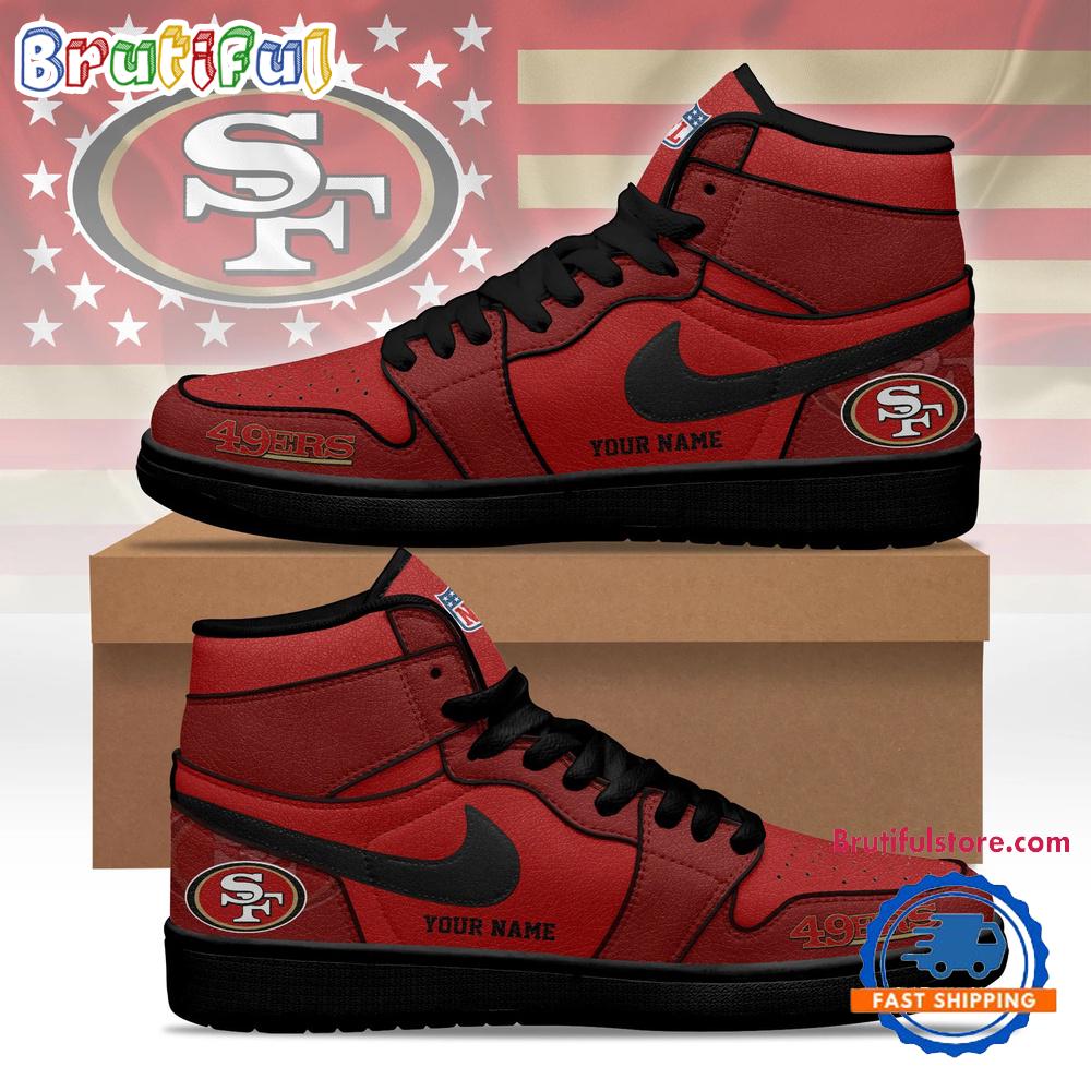 San Francisco 49ers 2026 NFL Pride Jordan 1 Hightop Shoes